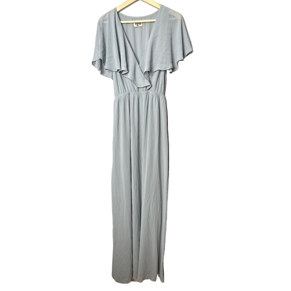 Show Me Your Mumu Audrey Bridesmaid Prom Dress Steel Blue NEW - Picture 3 of 8